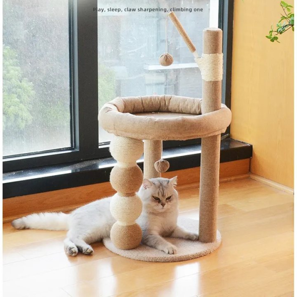 Cat Tree Factory - Wooden Castle House Scratcher Sustainable