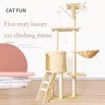 Cat Tree Factory - Sisal Toys Climbing Frame Integrated