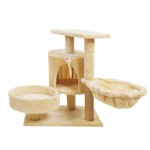 Cat Tower Supplier - Modern Wood Gray Multi-level Scratcher