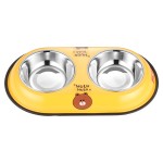 Stainless Steel Pet Bowl Factory - Double Bowl Eco-Friendly Bottle Shape Dish