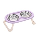 Dog Cat Feeding Plate Manufacturer - Double Foldable Bowl Neck Protection Anti-Knock