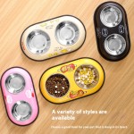 Stainless Steel Pet Bowl Factory - Double Bowl Eco-Friendly Bottle Shape Dish