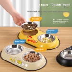 Stainless Steel Pet Bowl Factory - Double Bowl Eco-Friendly Bottle Shape Dish