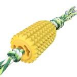Pet Dog Toys Manufacturer - Corn-shaped Toothbrush Strap Chew Toy Supplier