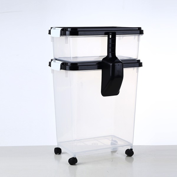 Pet Food Container Supplier - 30L 10L Combo Airtight Stackable with Scoop