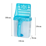 Portable Cat Litter Scoop Supplier - Handle Integrated Scooper with Poop Bags