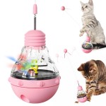 Cat Feeder Toy Supplier - Rotate Ball Tumbler Tease Stick Small Animals