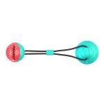 Dog Leash Ball Toy Supplier - Suction Cup Chew Toy Make Sound Interactive