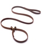 Leather Dog Leash Factory - Personalized Braided Cow Hide Padded Collar