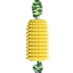 Pet Dog Toys Manufacturer - Corn-shaped Toothbrush Strap Chew Toy Supplier