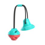 Dog Leash Ball Toy Supplier - Suction Cup Chew Toy Make Sound Interactive
