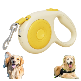 PU Leather Dog Leash Supplier - Luxury Rope with Lights Shock Absorb Training