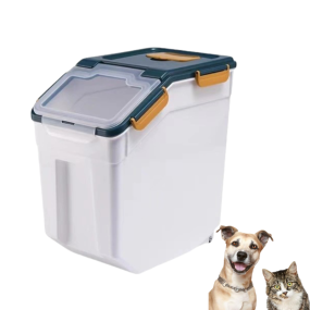 宠物食品容器生产厂家-优质25kg存储桶箱狗猫用
