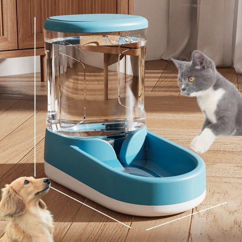 Portable Pet Water Fountain Supplier - Plastic Bowl 3.8L Travel No Battery