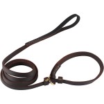 Leather Dog Leash Factory - Personalized Braided Cow Hide Padded Collar