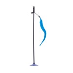 Cat Teasing Stick Supplier - Suction Cup Feather Bell Long Stick Anti-bite