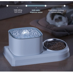 Automatic Pet Water Dispenser Manufacturer - 2-in-1 Charge Filters Stainless Bowl