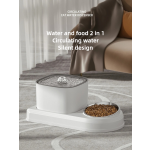 Automatic Pet Water Dispenser Manufacturer - 2-in-1 Charge Filters Stainless Bowl