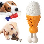 Dog Chew Toy Manufacturer - Turkey Leg Shaped TPR Teeth Grinding Sustainable