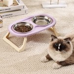 Dog Cat Feeding Plate Manufacturer - Double Foldable Bowl Neck Protection Anti-Knock