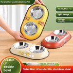 Stainless Steel Pet Bowl Factory - Double Bowl Eco-Friendly Bottle Shape Dish