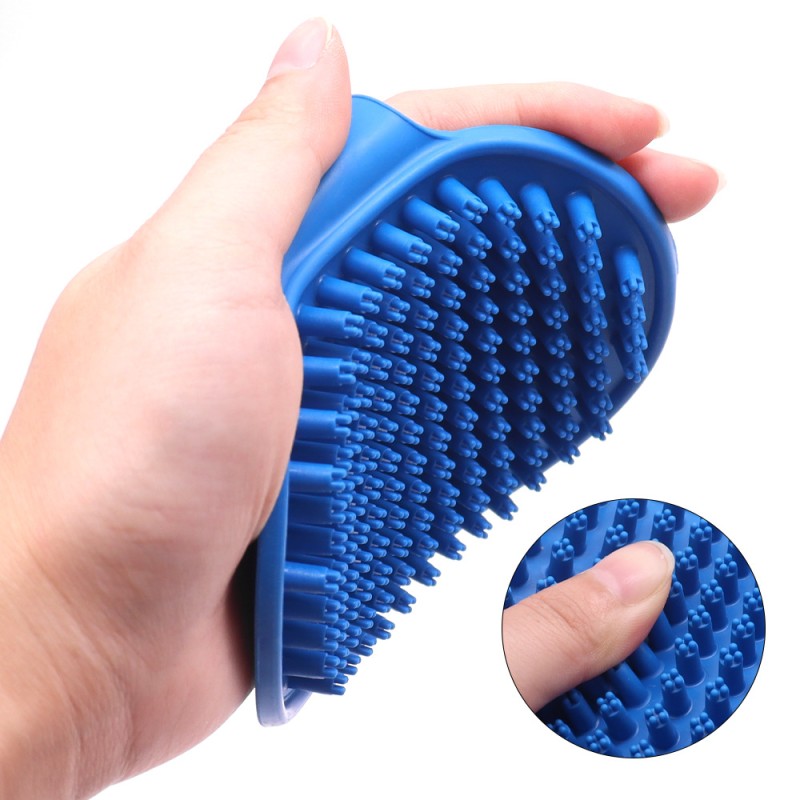 Pet Grooming Brush Supplier - Rubber Bath Brush Effective Hair Removal Modern