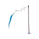 Cat Teasing Stick Supplier - Suction Cup Feather Bell Long Stick Anti-bite