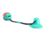 Dog Leash Ball Toy Supplier - Suction Cup Chew Toy Make Sound Interactive