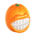 Dog Interactive Toy Supplier - Halloween TPR Ball Squeak Orange Chew Toy