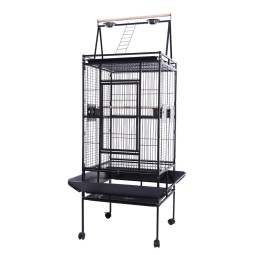 Pet Bird Cage Factory - Wholesale 68 Inch Modern Black Wheels