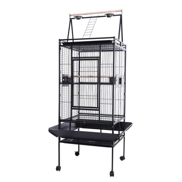 Pet Bird Cage Factory - Wholesale 68 Inch Modern Black Wheels