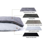 Cat Mat Supplier - Round Self-Warming Plush Memory Foam