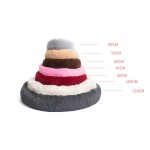 Pet Cushion Supplier - Soft Luxury Plush Round Different Size