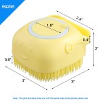 Pet Bath Brush Supplier - Soft Silicone Rubber Massage Shampoo