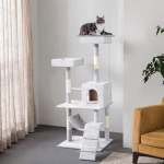 Cat Tree Supplier - Customized Plush Wooden Condo Tower