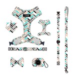 Dog Harness Set Factory - 6 in 1 Reversible Oxford Bow Tie