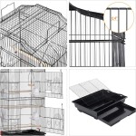 Bird Cage Factory - 93cm Open Top Detachable Rolling Stand