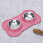 Pet Bowl Supplier - Wholesale Stainless Steel Double Nonslip