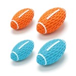 Dog Toy Supplier - Eco-Friendly Rugby Chew Squeaky Ball