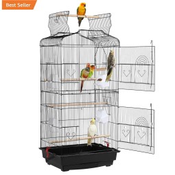 Bird Cage Factory - 93cm Open Top Detachable Rolling Stand