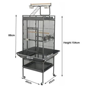 Parrot Cage Supplier - 61-inch 2 In1 Large Playtop Rolling