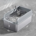 Cat Litter Box Supplier - Tall Open Top High Sides Non-Sticky