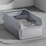 Cat Litter Box Supplier - Tall Open Top High Sides Non-Sticky