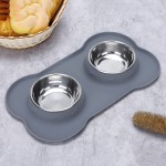 Pet Bowl Supplier - Wholesale Stainless Steel Double Nonslip