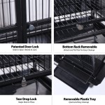 Pet Bird Cage Factory - Wholesale 68 Inch Modern Black Wheels
