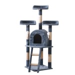 Cat Scratch Tree Factory - Premium Jumbo Gray Castle House
