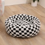 Pet Bed Manufacturer - Donut Calming Jacquard Plush
