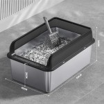 Cat Litter Box Supplier - Tall Open Top High Sides Non-Sticky