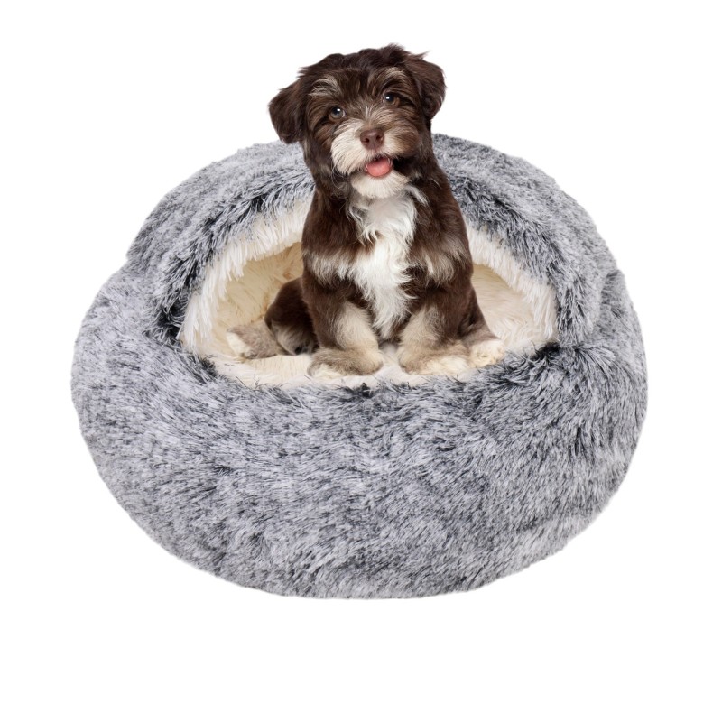 Pet Kennel Supplier - Semi-enclosed Warm Plush Cushion