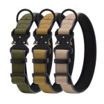 Dog Collar Factory - Adjustable Tactical Heavy Duty Padded